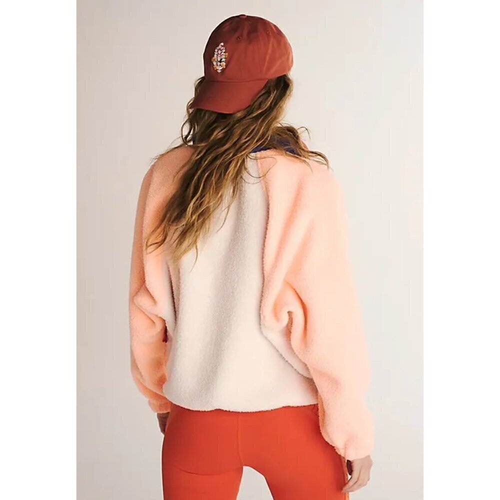 FREE PEOPLE Hit The Slopes Colorblock Pullover Sport Canvas Combo Size Large NWT - Picture 14 of 14